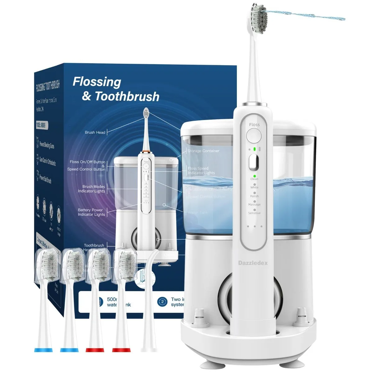  Dazzledex WF-001 Oral Care 500 ml 5 modes 3 speeds — product photo