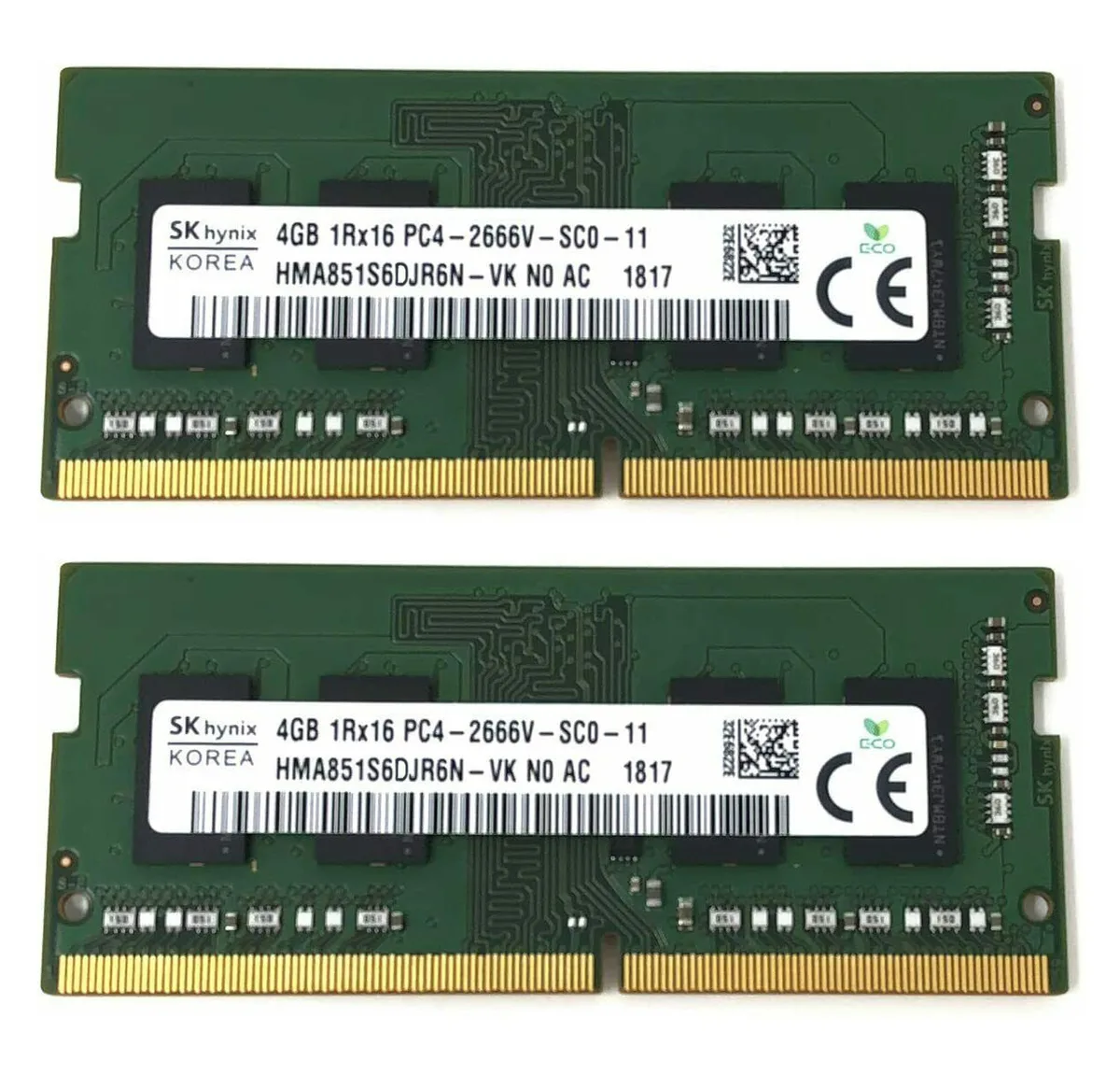 SK hynix SK hynix HMA851S6DJR6N-VK 8GB (2×4GB) DDR4 2666 laptop RAM — Produktfoto