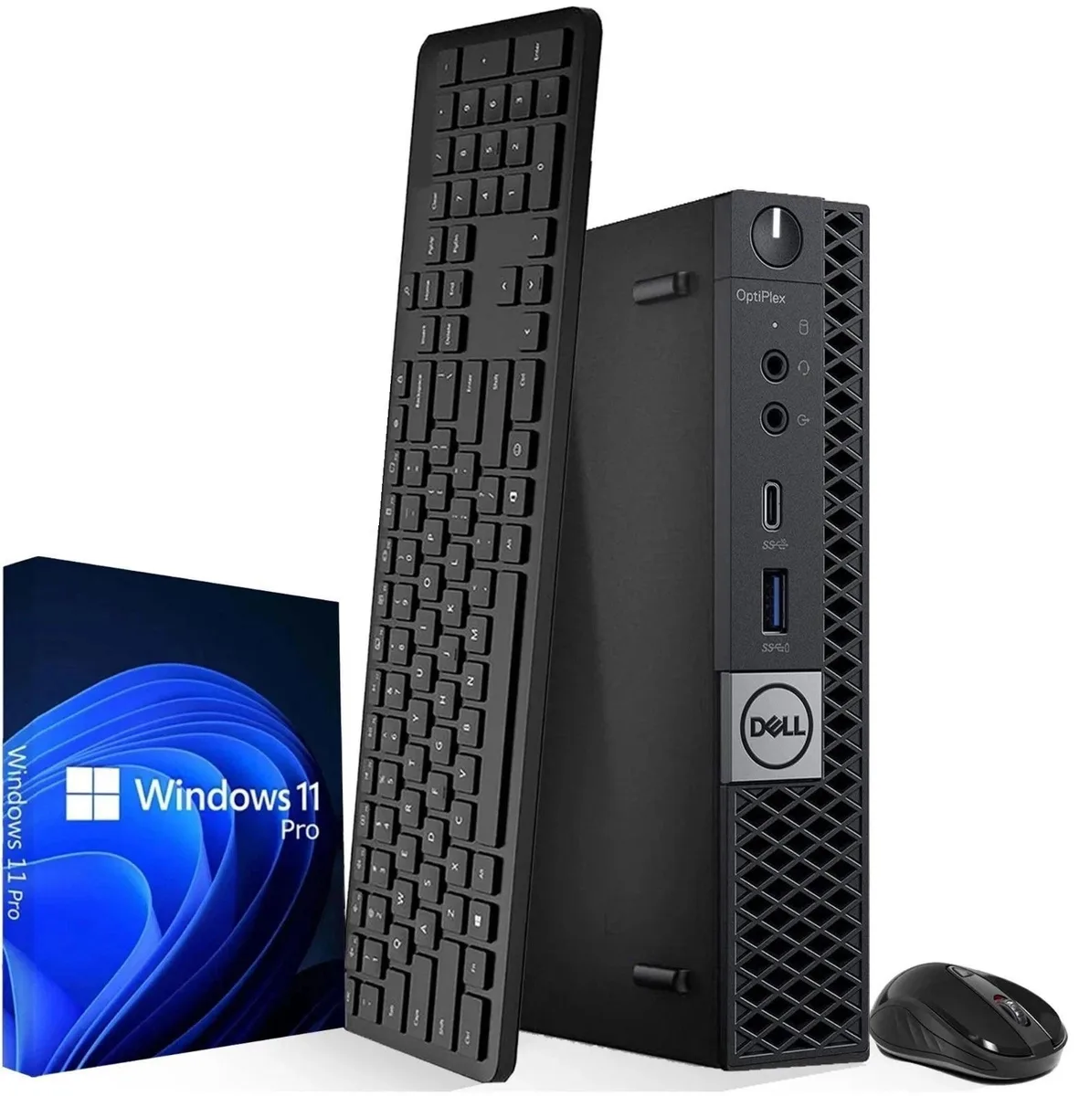 Small black Dell OptiPlex 5060 Tiny desktop unit