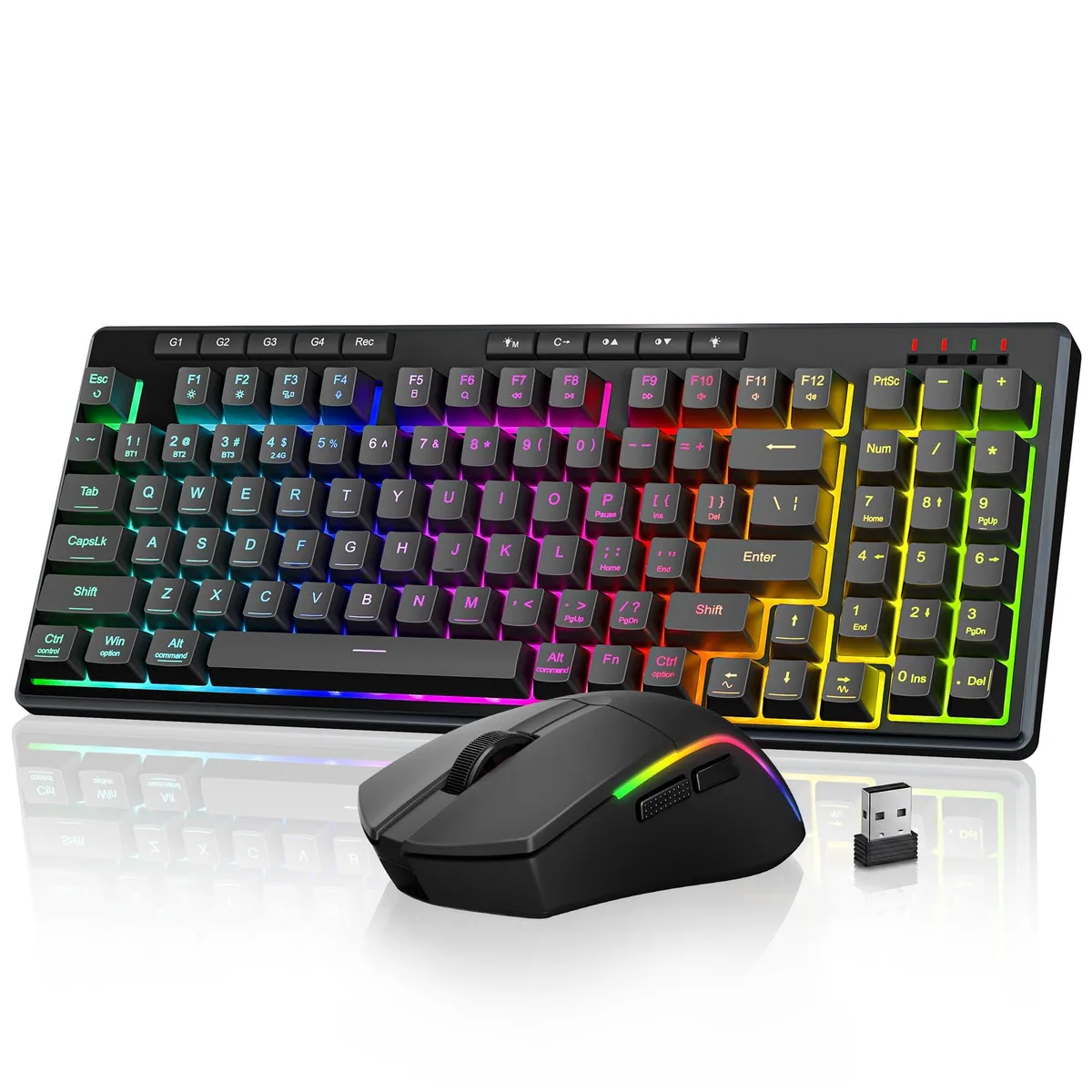 Redragon S156 Wireless Keyboard and Mouse Combo 94-Key 61g Mouse 5000 DPI — 商品写真