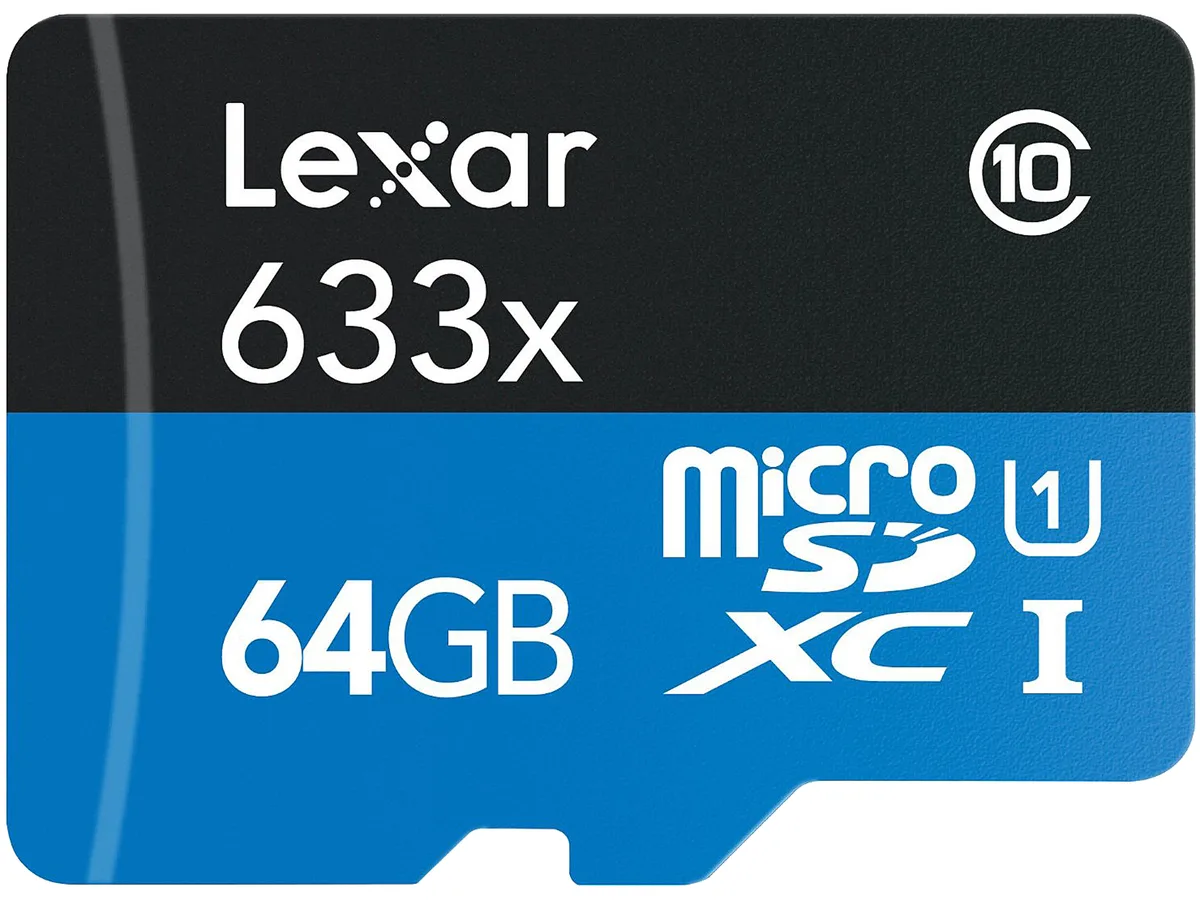 Lexar Lexar LSDMI64GBBNL633A 64GB microSDXC UHS-I Class 10 633x memory card — φωτογραφία προϊόντος