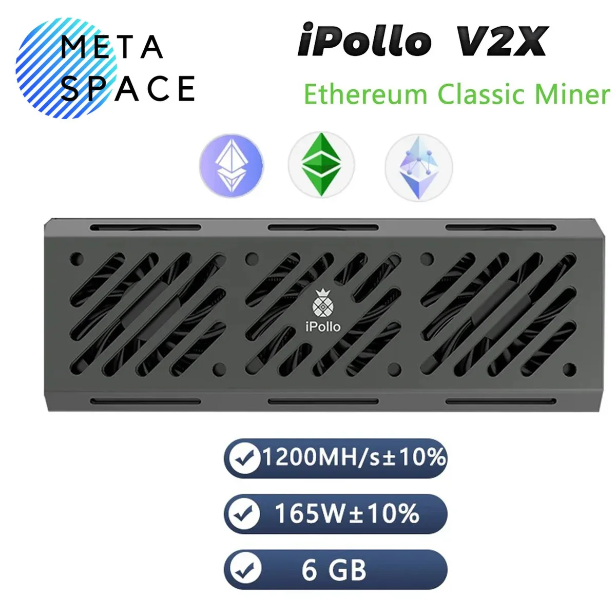 AFRNDK AFRNDK V2X ASIC mining hardware 1.2Gh/s 165W — product photo