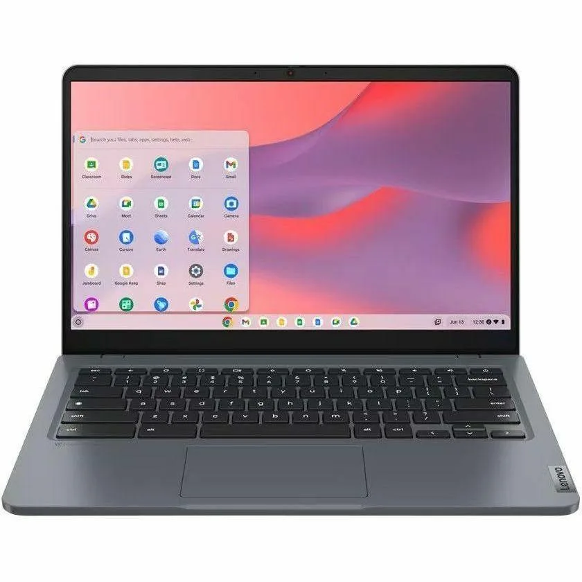 Storm Gray 14 inch touchscreen Chromebook, thin and light design