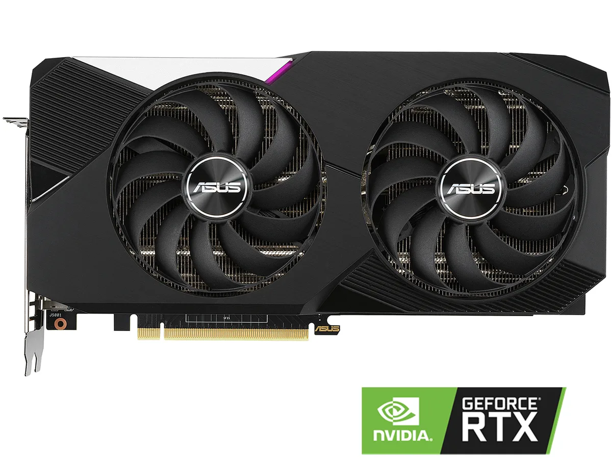 ASUS ASUS DUAL-RTX3070-O8G graphics card — photo du produit