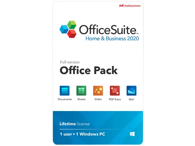 MobiSystems MobiSystems 850012798255 OfficeSuite Home &amp; Business 2020 office — Produktfoto