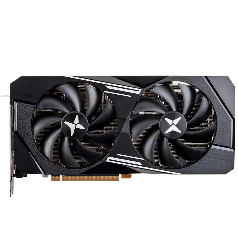 Dataland RX 6700 XT triple-fan graphics card, dark shroud with silver accents, 12GB GDDR6, 8+6pin power