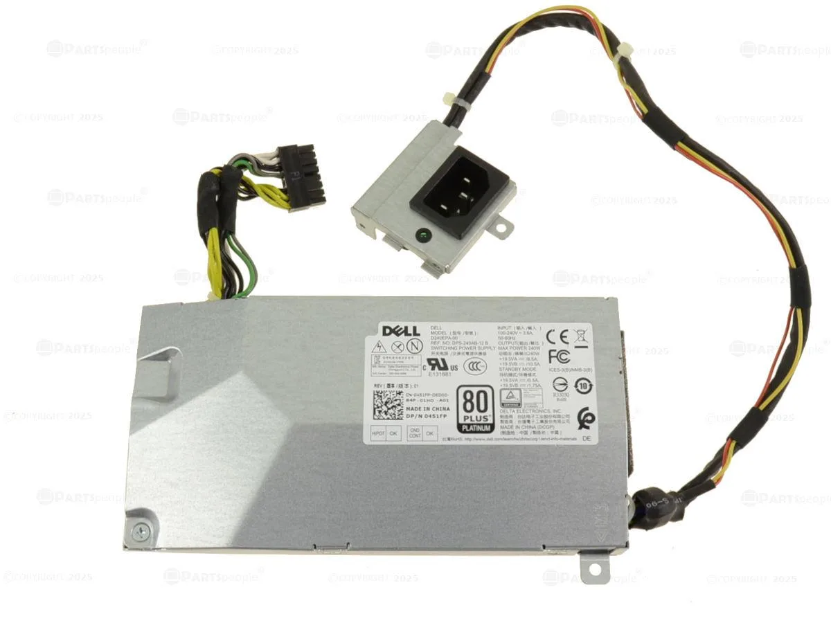 DELL DELL D240EPA-00 240W power supply for OptiPlex 7760 AIO — photo du produit