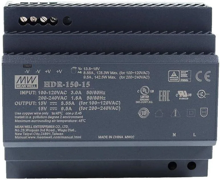 myVolts myVolts HDR-150-15 150W DIN Rail Power Supply — photo du produit