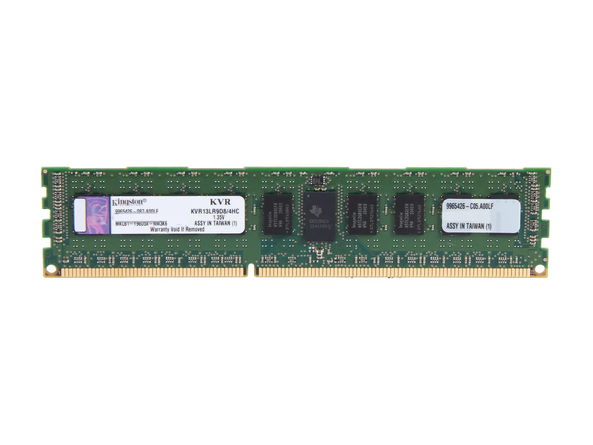 Kingston Technology Corp. Kingston Technology Corp. KVR13LR9D8/4HC 4GB DDR3 1333 ECC Registered Server RAM — 商品照片