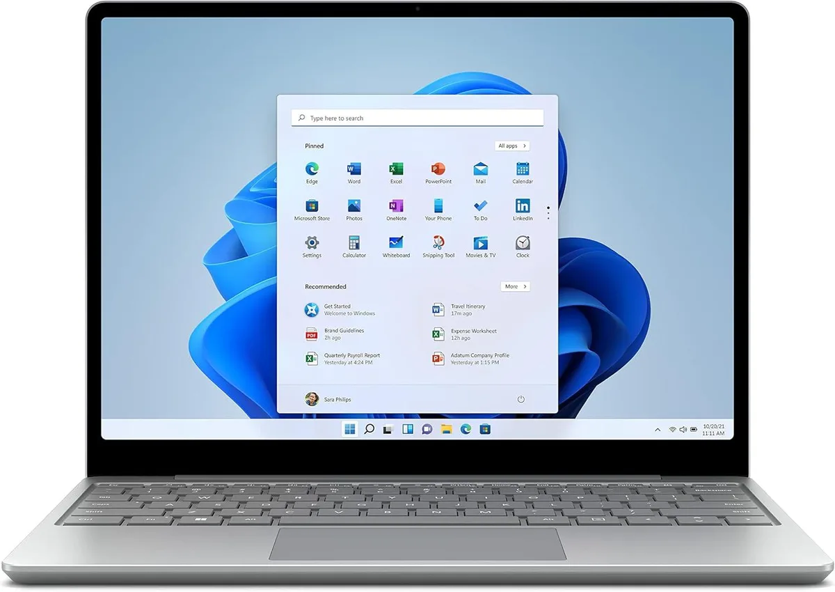 Platinum 12.4 inch touchscreen laptop, thin and light