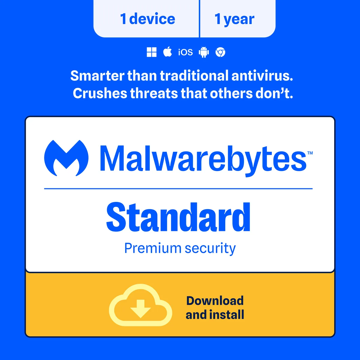 Malwarebytes Malwarebytes 850016168092ESD internet security 1 device 1 year download — Produktfoto