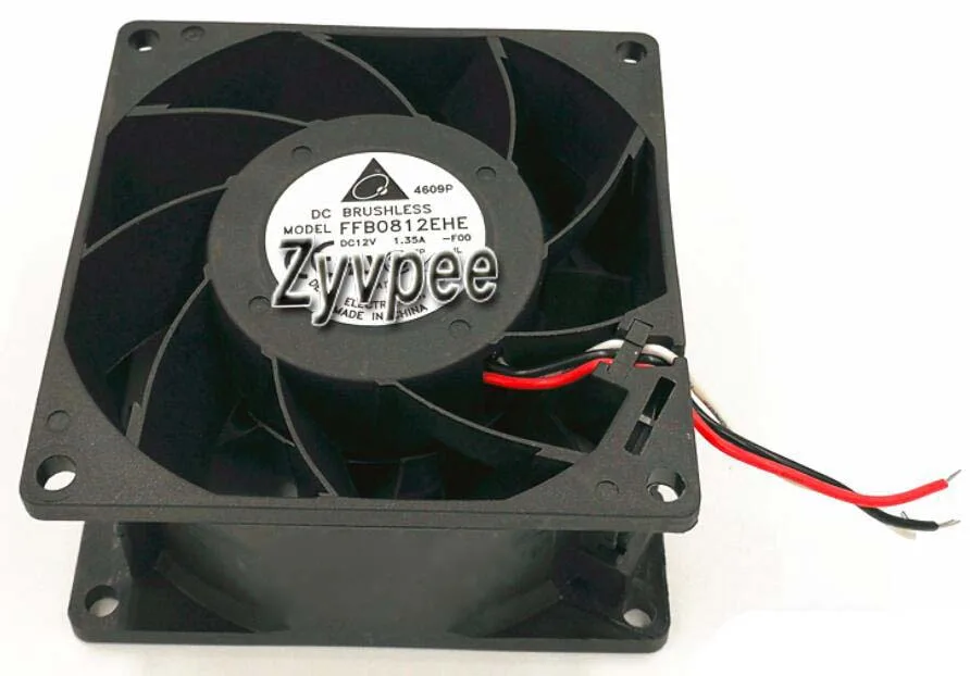 Zyvpee Zyvpee FFB0812EHE -F00 80mm 38mm 12V 1.35A 3-wire case fan — product photo