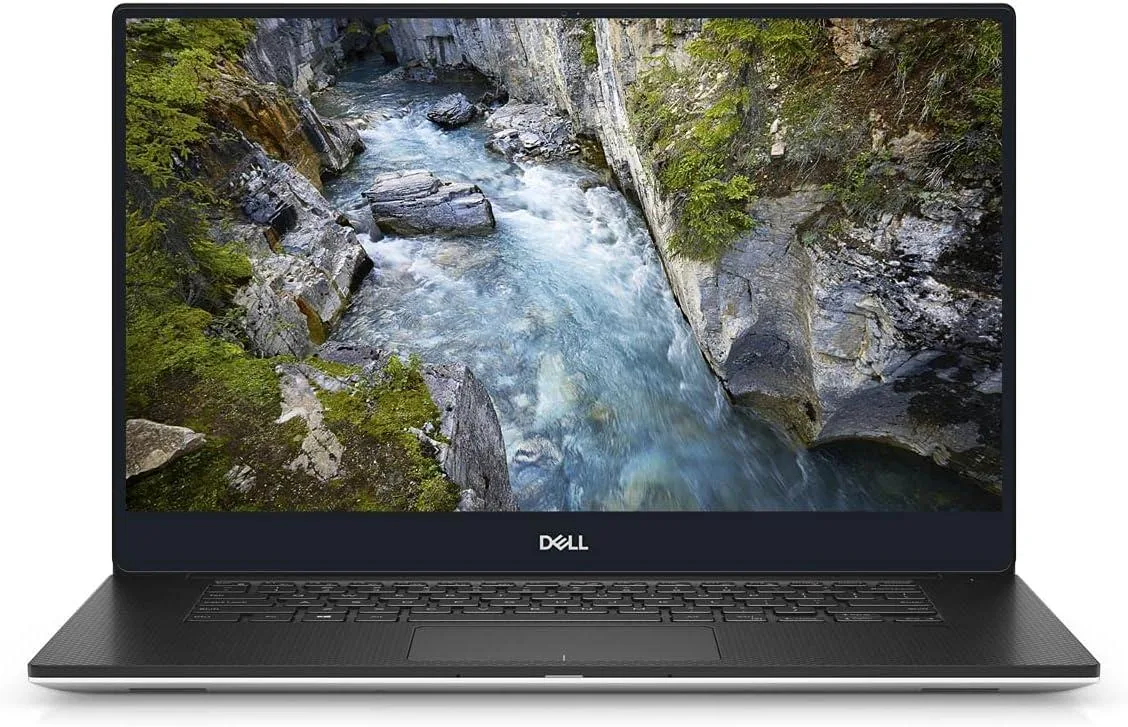 Silver Dell Precision 3551 laptop closed showing smooth metal finish and 15.6 inch form factor
