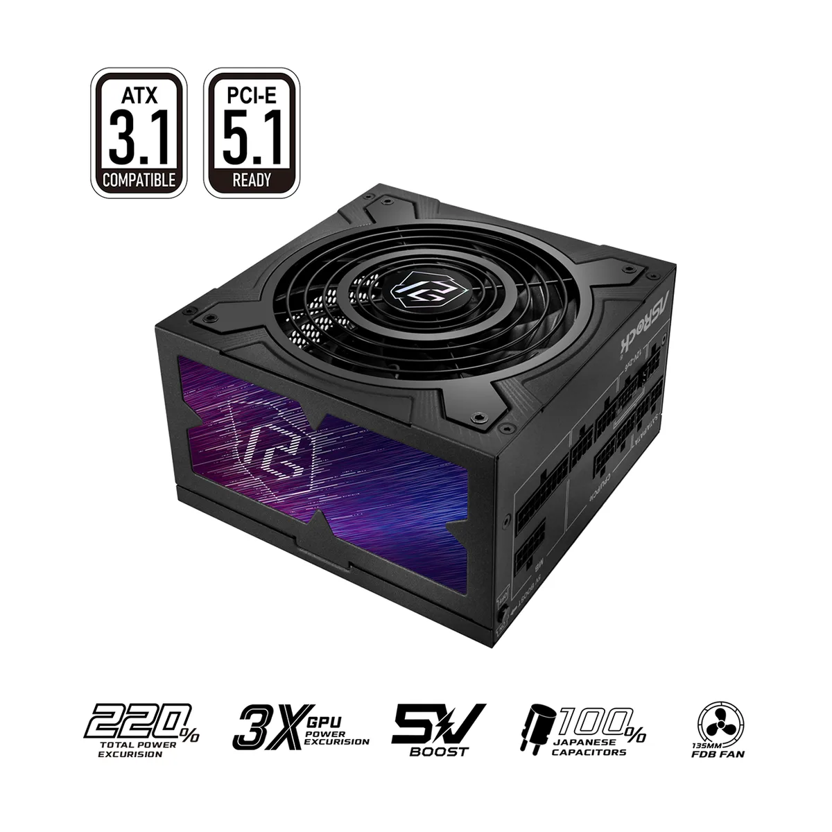 ASRock ASRock PG-750G 750 W power supply — product photo