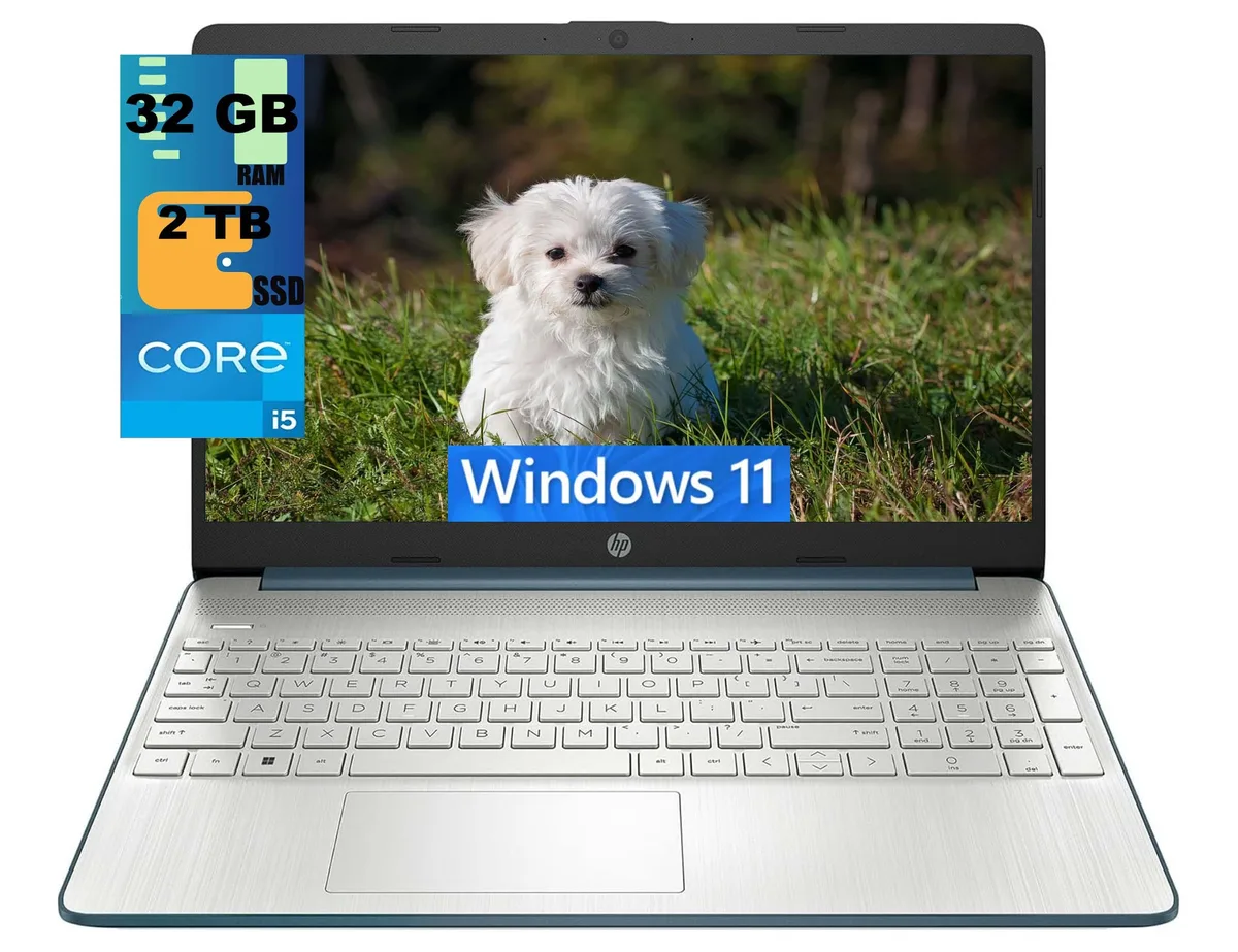 HP HP 15 laptop i5-1235U 32GB 2TB Blue — product photo