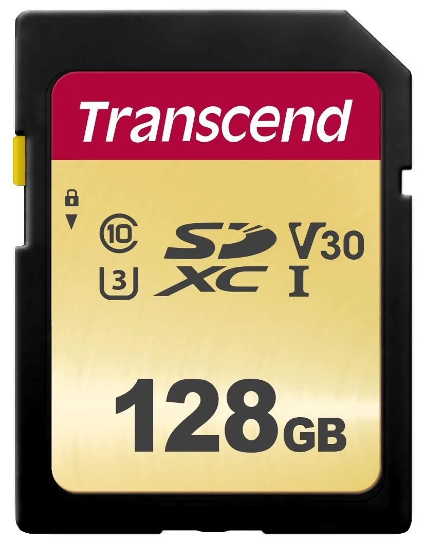 Transcend Transcend 500S 128GB SDXC UHS-I U3 V30 Memory Card 95MB/s — תמונת המוצר