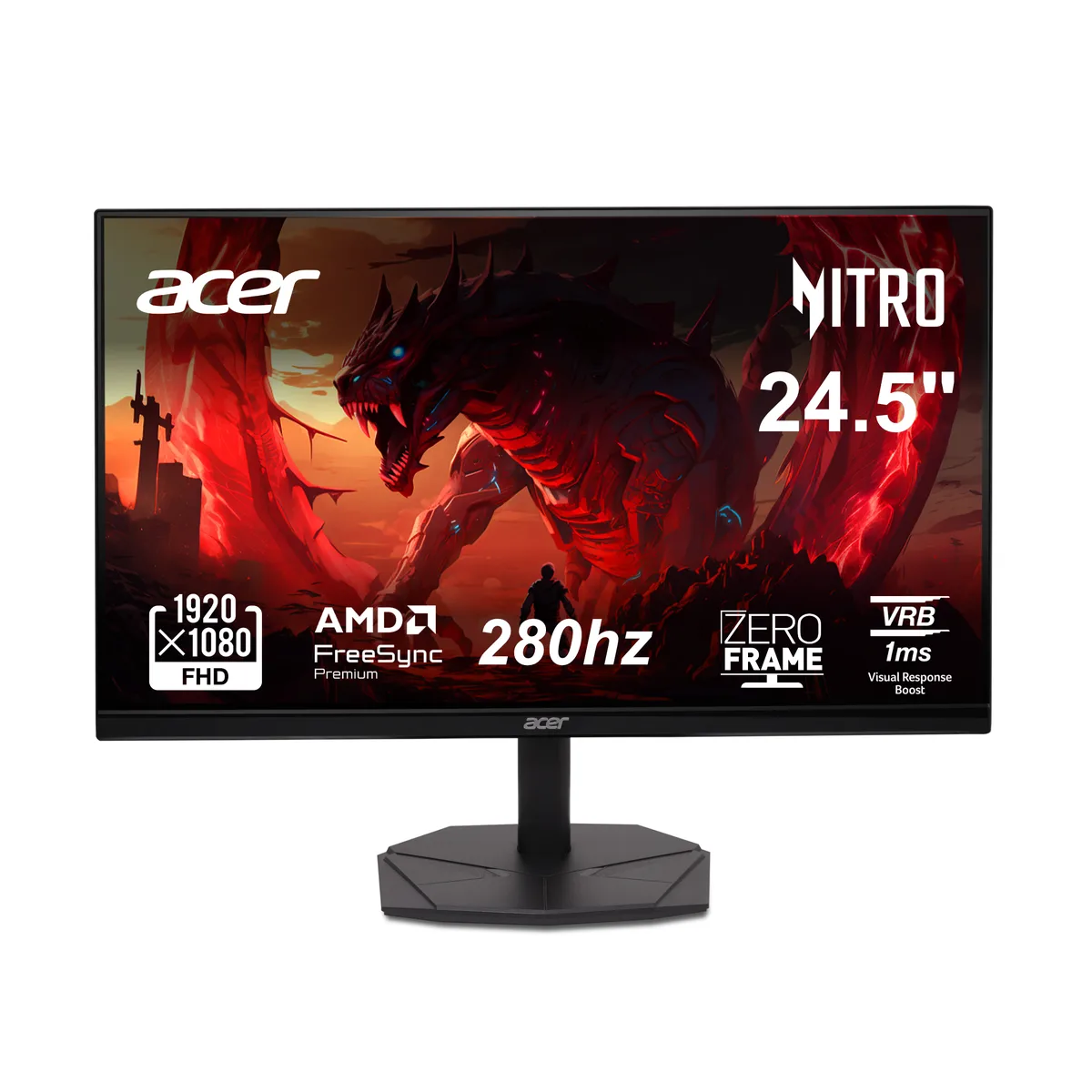 Acer America Acer America UM.KX1AA.101 Nitro KG251Q Z1biip 24.5" 280Hz gaming monitor — photo du produit