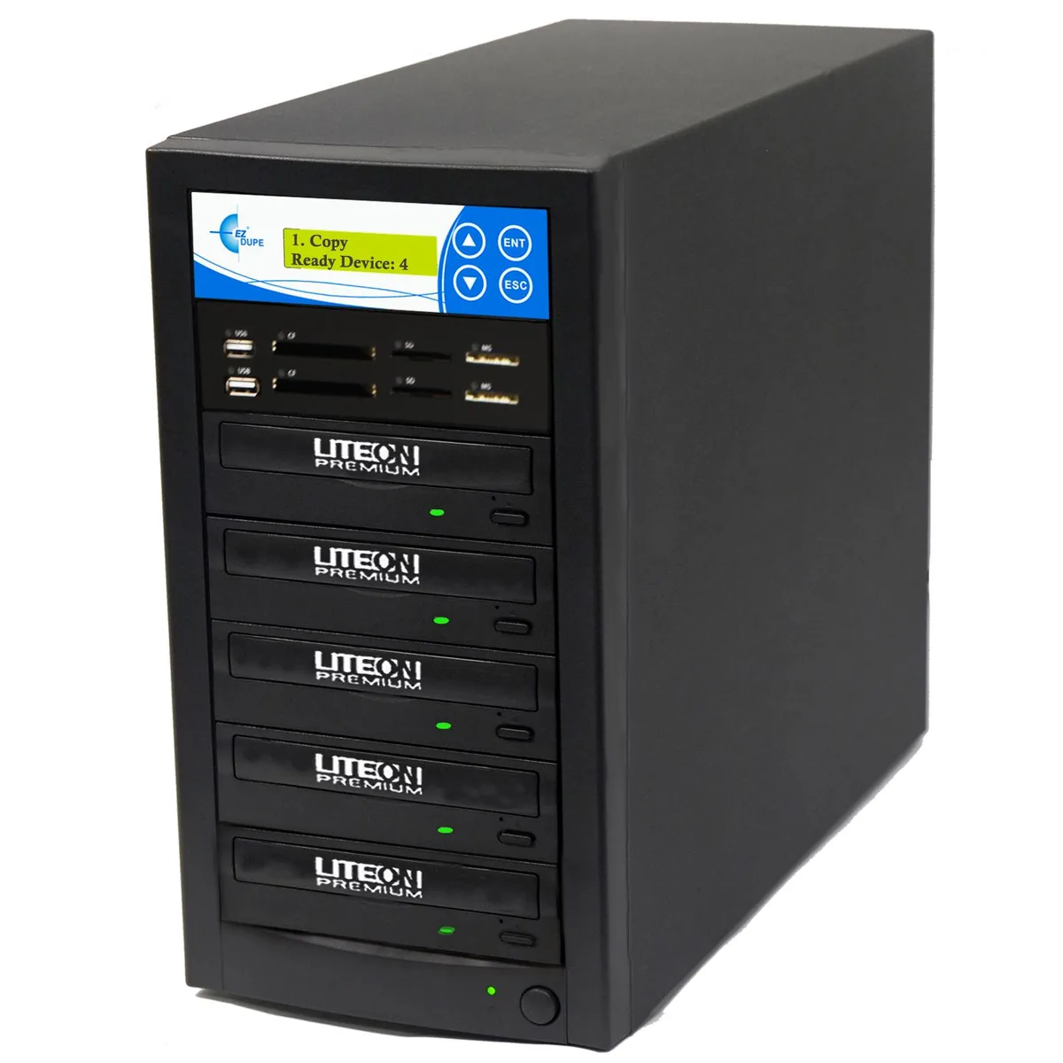 SPARTAN SPARTAN Media Mirror Plus Duplicator M1004-SSP 1-4 Targets 128MB Buffer 52X CD 24X DVD — ürün fotoğrafı