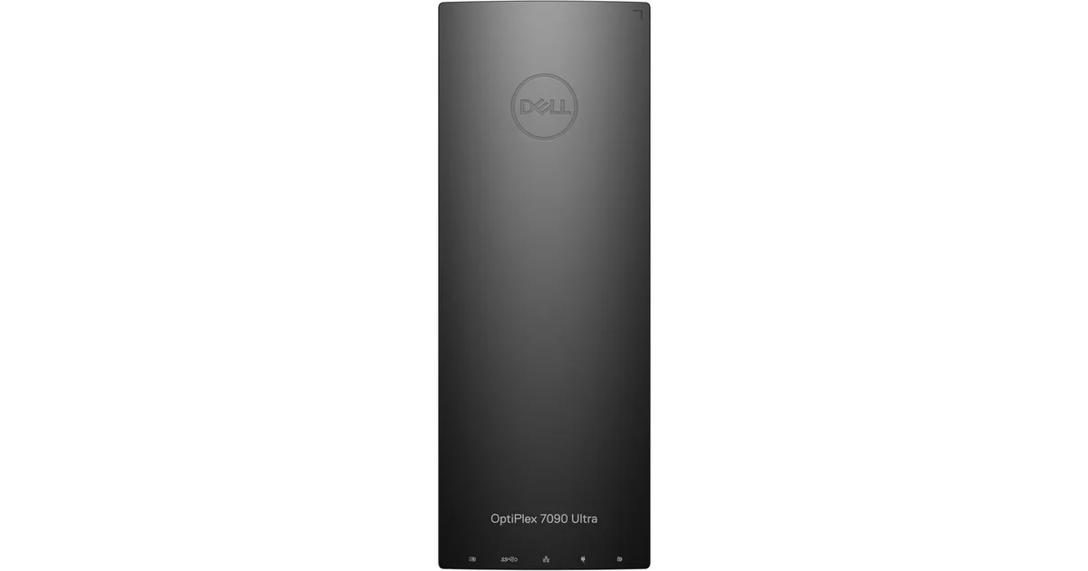 Compact black ultra-small desktop unit, 1.43 kg