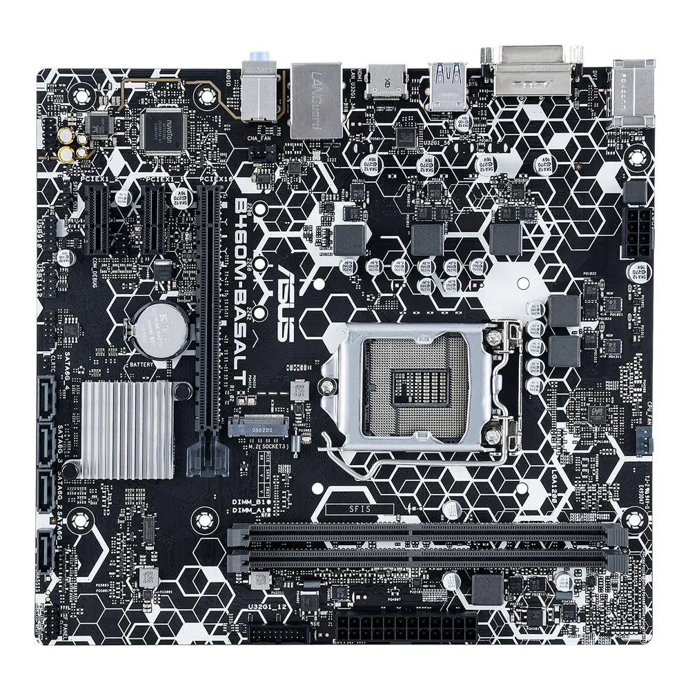 ASUS ASUS B460M-BASALT Intel B460 DDR4 64GB LGA 1200 Micro ATX motherboard — product photo