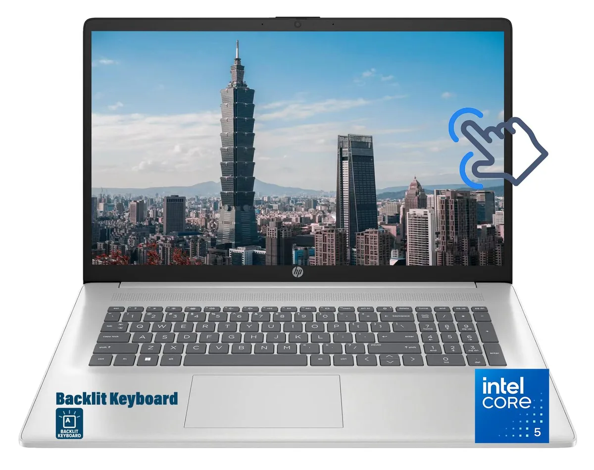 HP HP 17.3" Touchscreen Laptop Core 5 120U 16GB 512GB SSD Silver — product photo