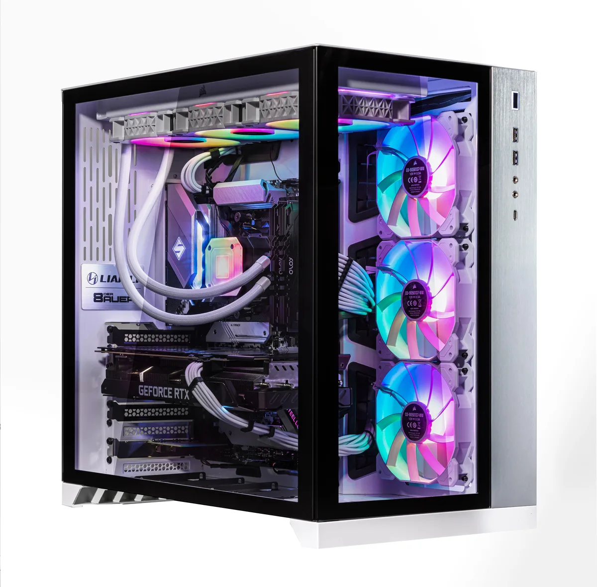 Velztorm Velztorm Lux gaming PC Ryzen 9 5950X 64GB DDR4 512GB SSD 2TB HDD RTX 3060 Ti 8GB 1000W White — photo du produit