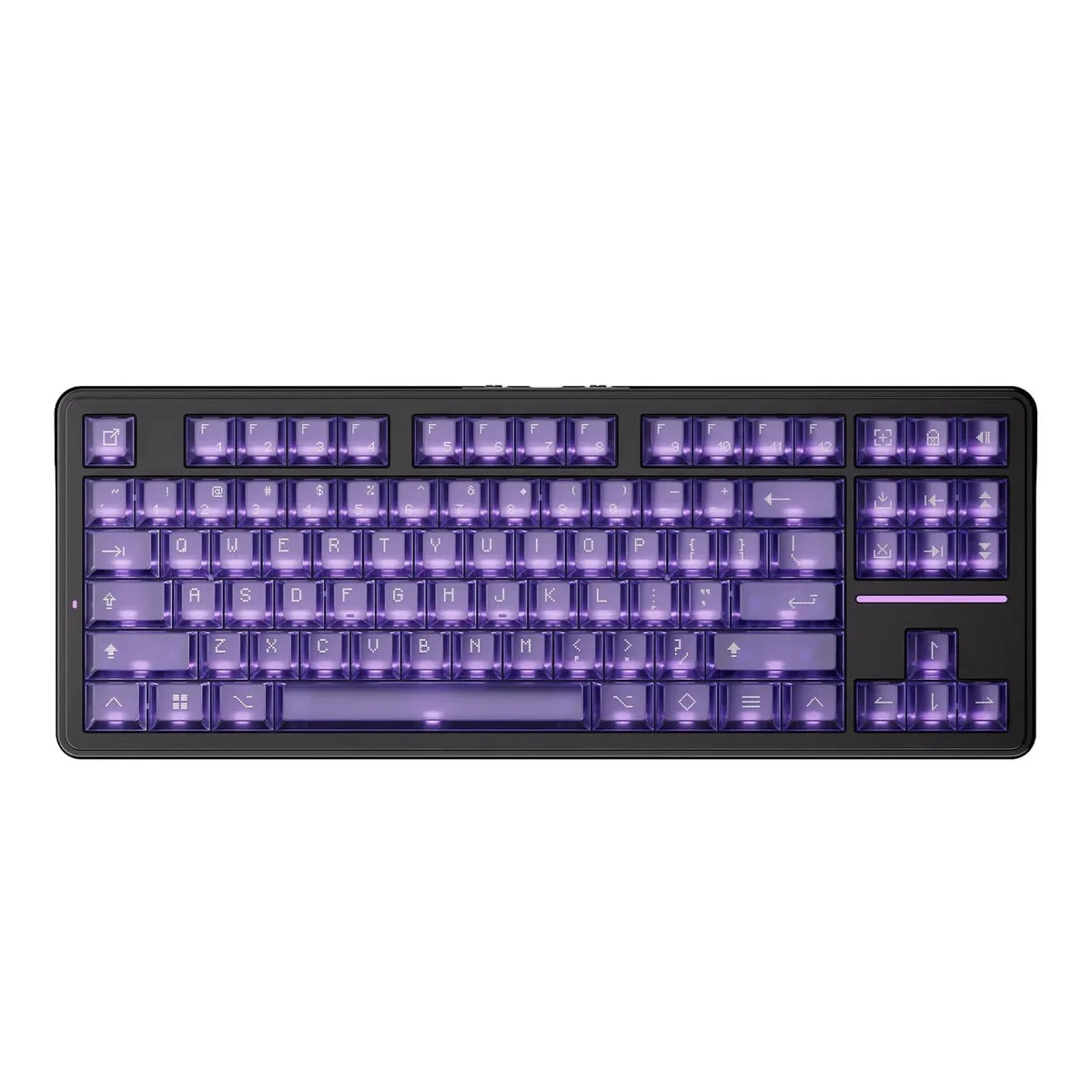 Vszerda Vszerda A87 Pro 87-Key TKL Gasket Mount Hot-Swap RGB Shadow Purple gaming keyboard — produktfoto