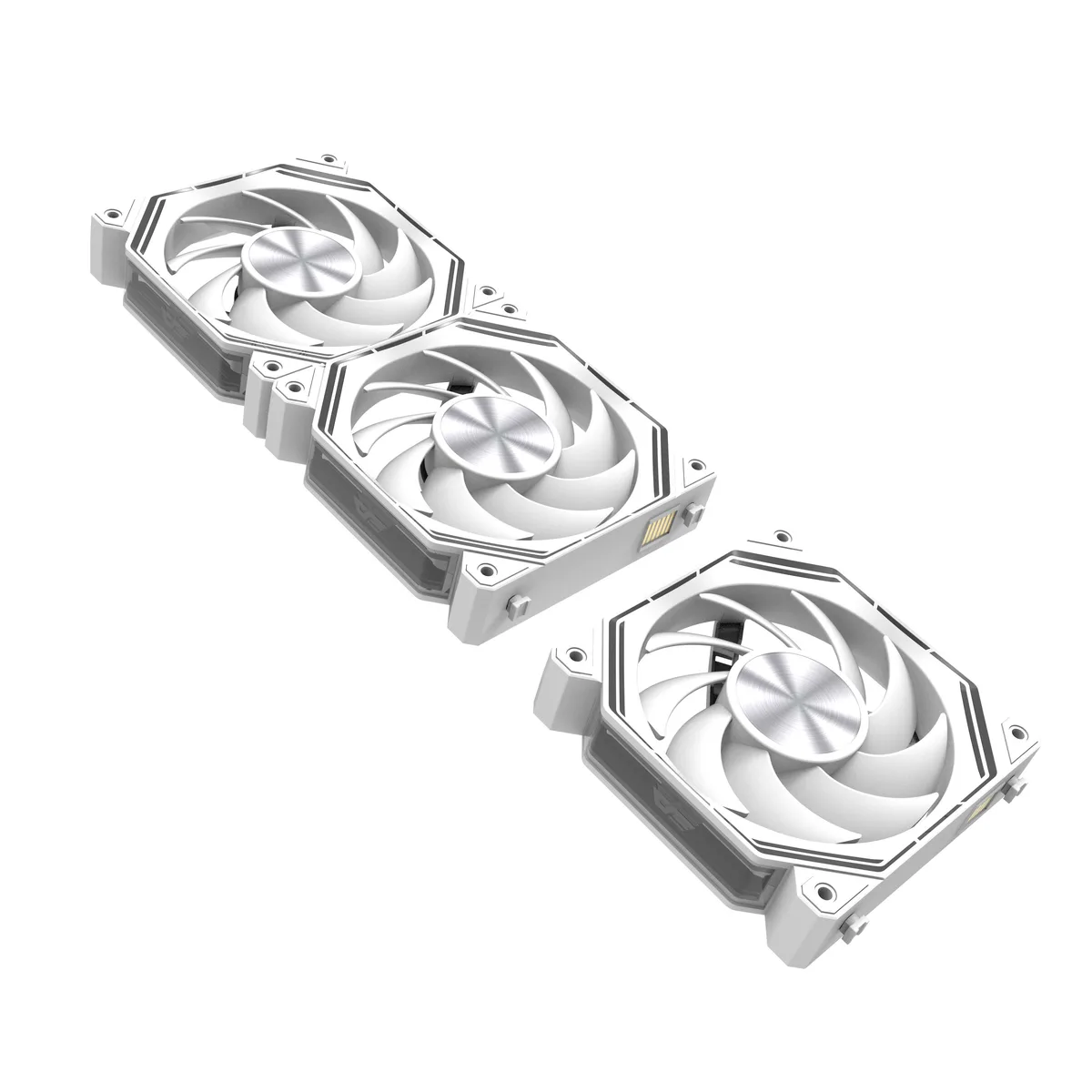 darkFlash darkFlash INF34R 120mm Reverse Blade PWM ARGB 3-Pack White — photo du produit