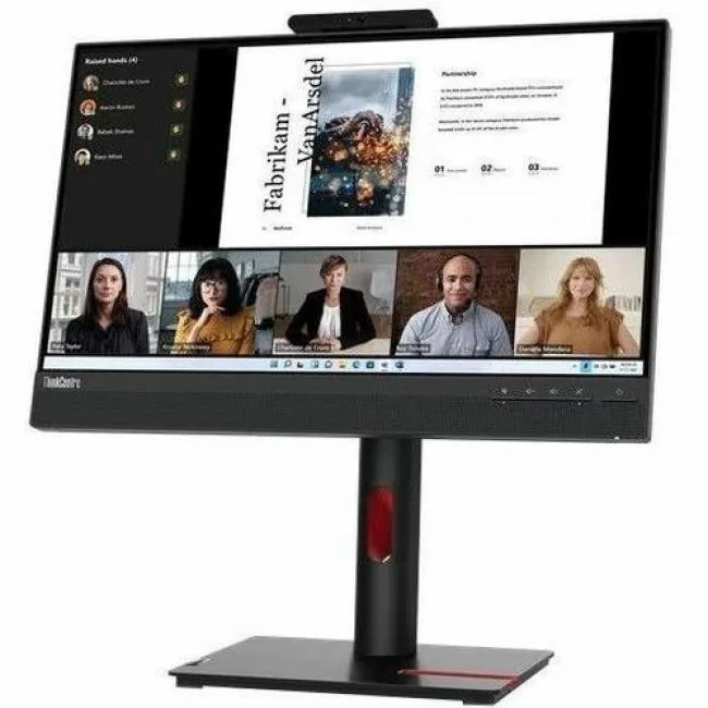 Black 21.5 inch touch monitor with adjustable stand