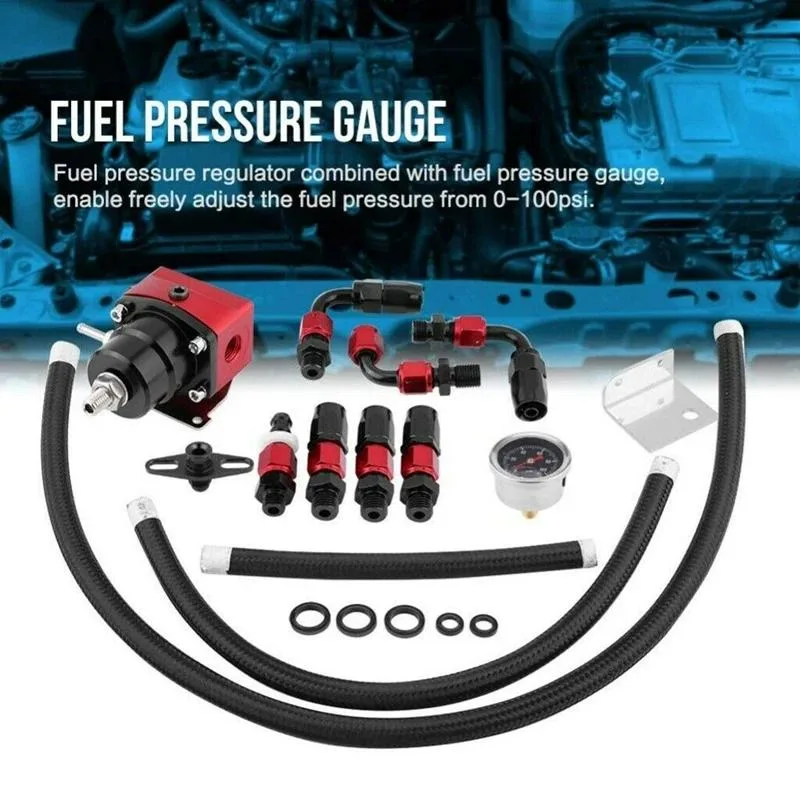 Supersuperuncle Supersuperuncle Adjustable Fuel Pressure Regulator Kit 100Psi -6AN — Produktfoto