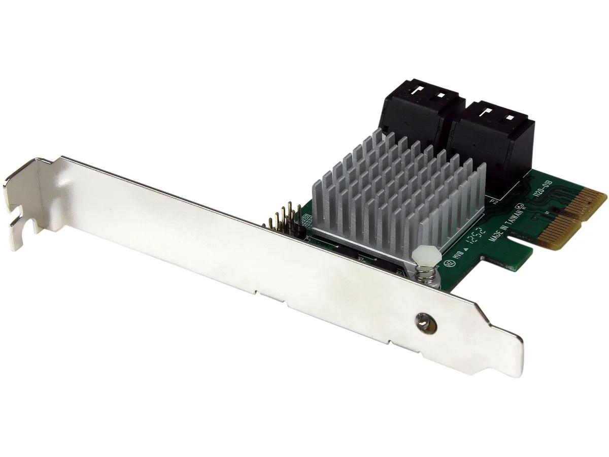 STARTECH STARTECH PEXSAT34RH 4-Port PCI Express 2.0 SATA 6.0 Gbps RAID expansion card — zdjęcie produktu
