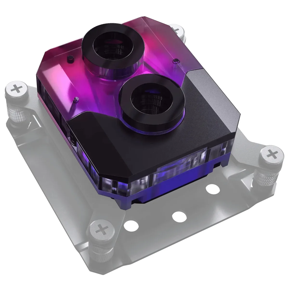 Phanteks Phanteks PH-GEF_CPU450_DBK Glacier EZ-Fit 450CPU Copper CPU Water Block diy cooling — תמונת המוצר