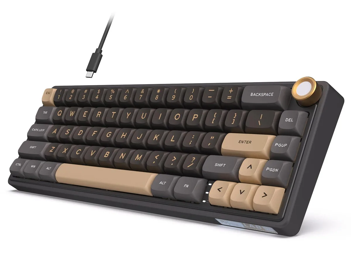 GE RKR65 R65 60% Wired Gaming Keyboard Black 66 Keys — fotografia produktu
