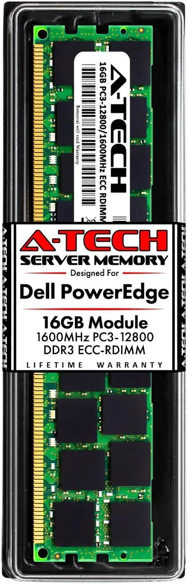 A-Tech A-Tech 16GB DDR3 1600 ECC RDIMM 2Rx4 1.5V memory upgrade — product photo