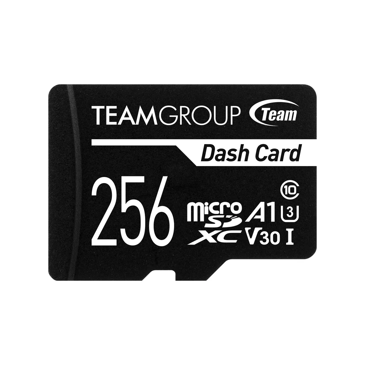 Small black microSDXC card with full-size SD adapter