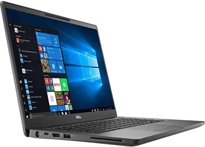 Silver Dell Latitude 7400 14 inch laptop closed view