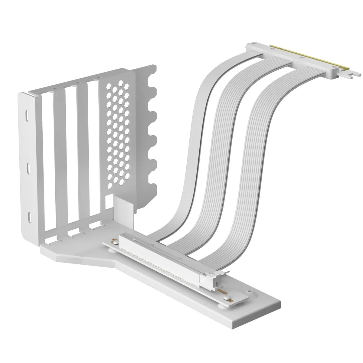BUCIER BUCIER 2-Slot GPU Vertical Mount Bracket 200mm PCIe 5.0 Riser Cable White — 商品照片