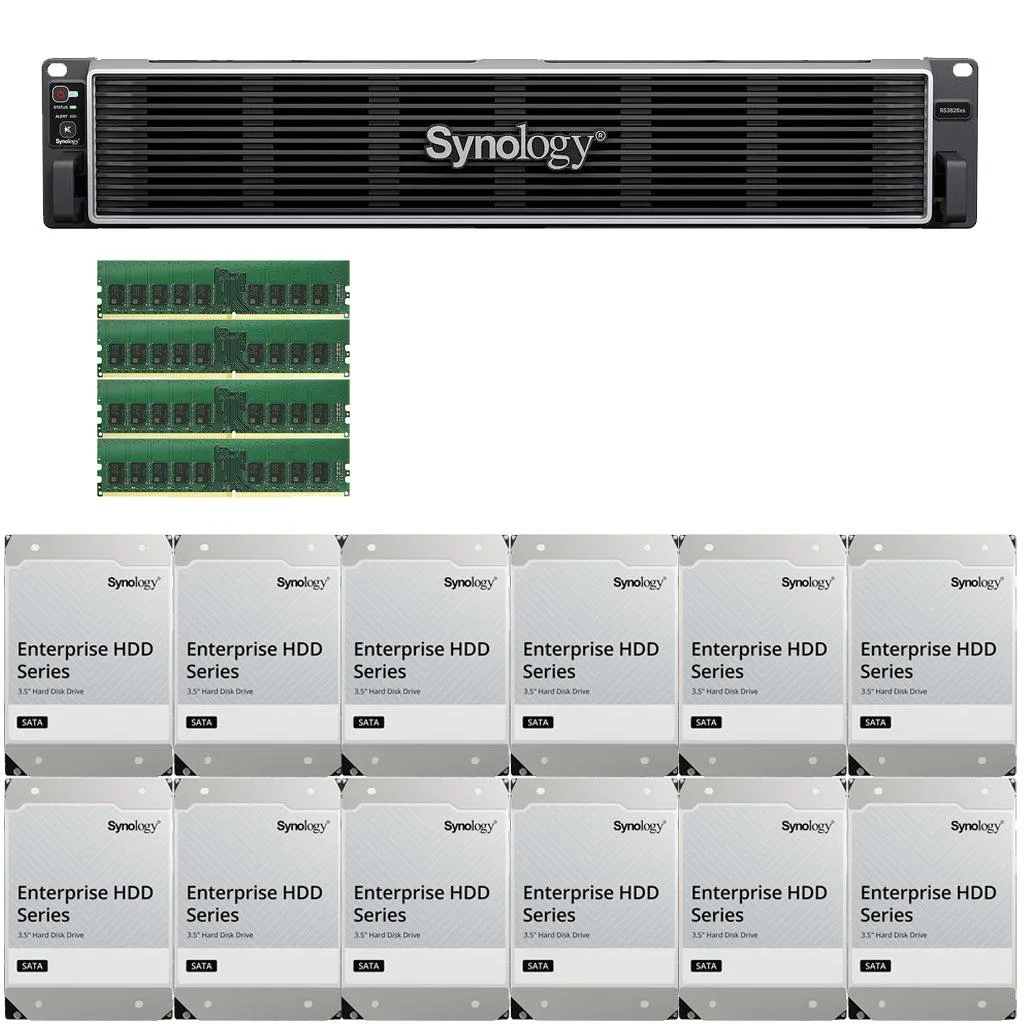 Silver 2U rackmount server with twelve front drive bays and LED indicators