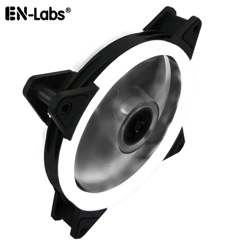 EN-Labs EN-Labs SR12025WH Solar Eclipse 120mm White LED Case Fan — photo du produit