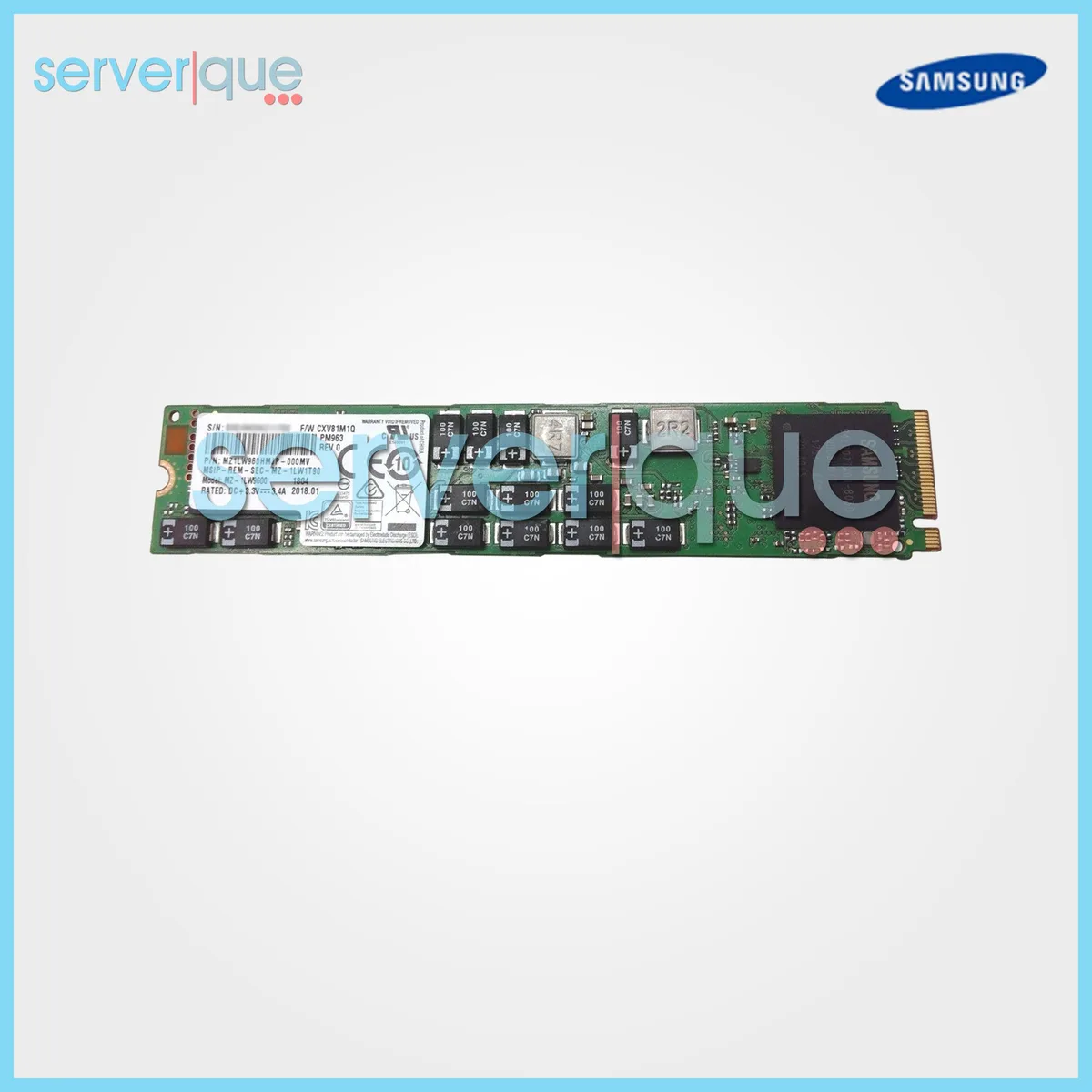 SAMSUNG SAMSUNG PM963 960GB PCIe 3.0 x4 NVMe M.2 22110 internal SSD — photo du produit