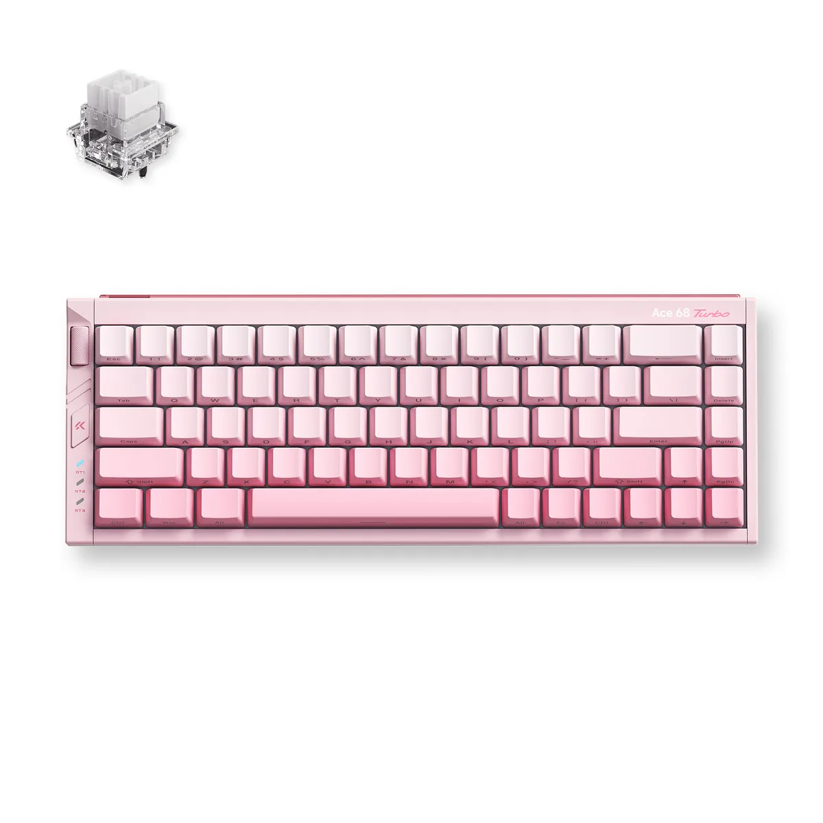 MCHOSE MCHOSE MC-Ace68Turbo-7 65% 68-key gaming keyboard 16K polling Peach Pink — product photo