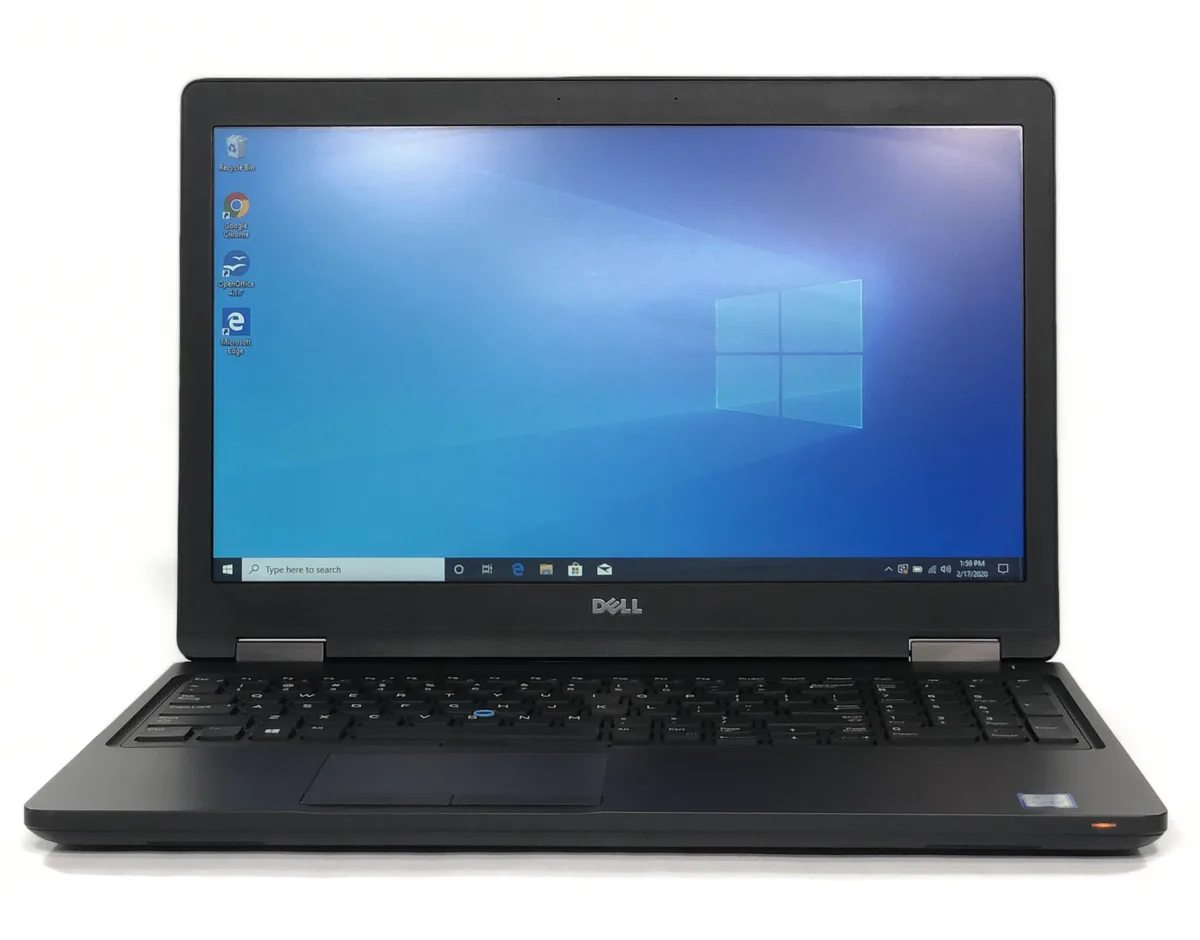Black Dell Latitude 5580 15.6 inch laptop closed view