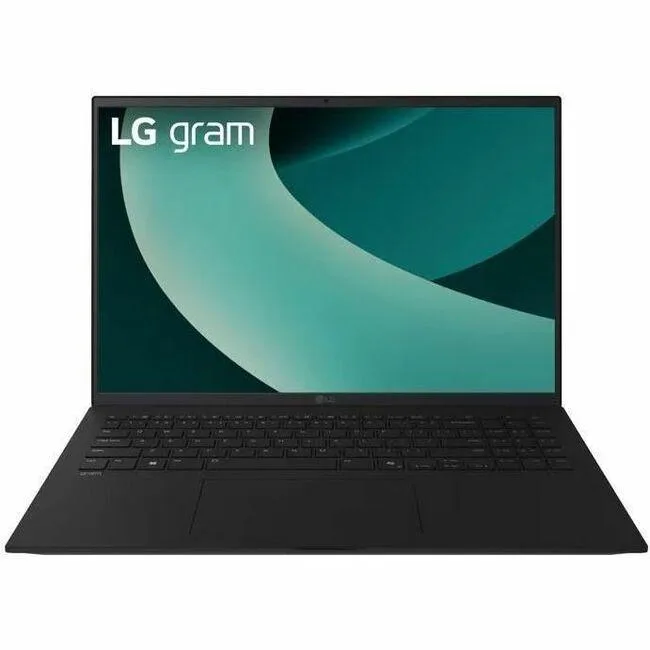 Thin 17 inch touchscreen laptop in matte obsidian black finish