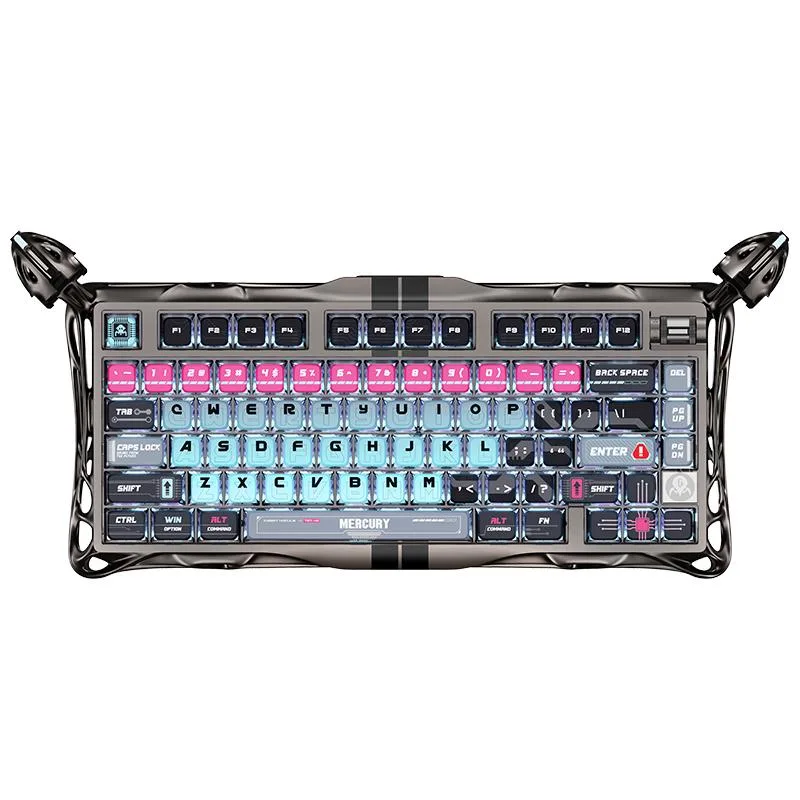 GravaStar V75 PRO Cyberpunk 79-key keyboard aluminium frame RGB backlit