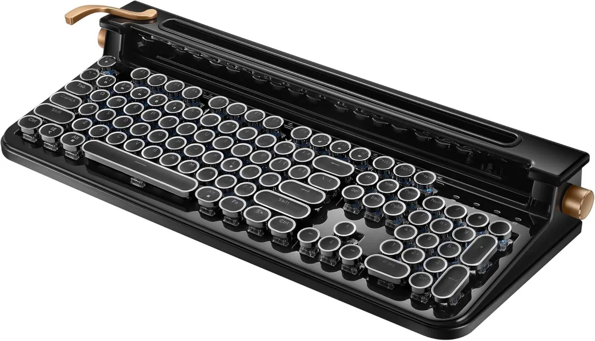 TUKO TUKO FINEDAY Keyboard 2.0 Plus 104 Keys Blue Switch 5000mAh 2.4G Bluetooth Gaming Keyboard — produktbild