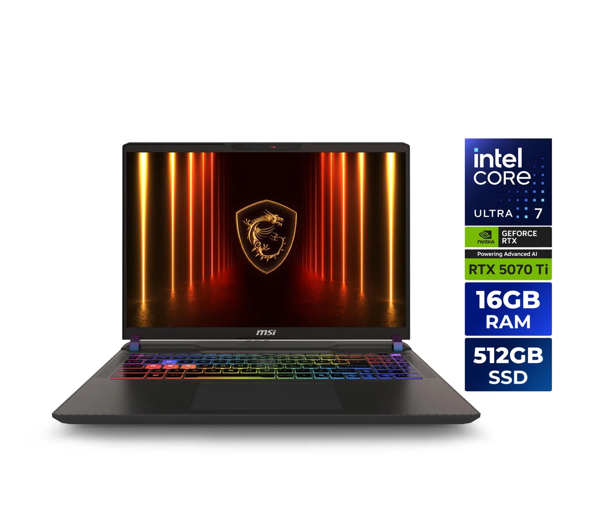 MSI MSI Vector 16 HX AI A2XWHG-061US gaming laptop — product photo