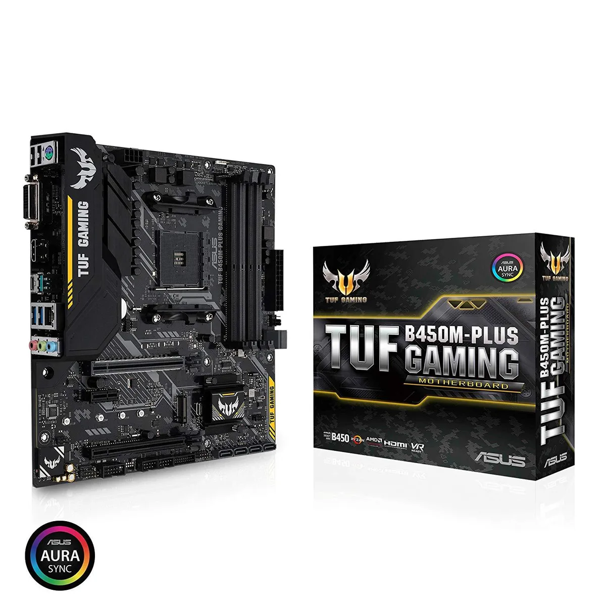 ASUS ASUS TUF B450 Gaming Motherboard AMD Ryzen 2 HDMI DVI-D M.2 Micro ATX — photo du produit