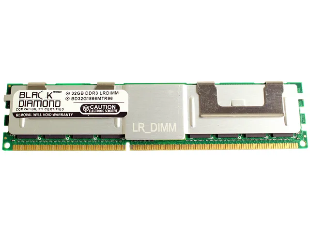 Black Diamond Memory Black Diamond Memory BD32G1866MTR96 32GB DDR3 1866 ECC Load Reduced server RAM — foto del prodotto