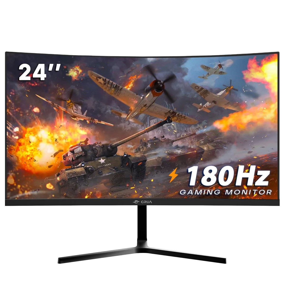 CRUA CRUA 24" 180Hz Curved Gaming Monitor Black — product photo
