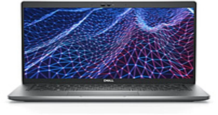 Silver 14-inch laptop with privacy shutter and IR camera